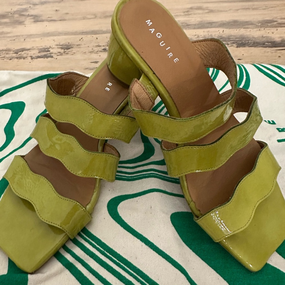 Maguire slip on heeled sandal